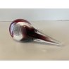 SCULTURA Hutschenreuther GERMANY STATUINA VETRO SOMMERSO UCCELLINO ROSSO OISEAU