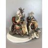 GRUPPO SCULTOREO PORCELLANA CAPODIMONTE Tosca "Dolci Ricordi" H26 cm