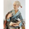 GRUPPO SCULTOREO PORCELLANA CAPODIMONTE Tosca "Dolci Ricordi" H26 cm