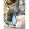 GRUPPO SCULTOREO PORCELLANA CAPODIMONTE Tosca "Dolci Ricordi" H26 cm