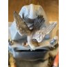 GRUPPO SCULTOREO PORCELLANA CAPODIMONTE Tosca "Dolci Ricordi" H26 cm