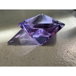 POSACENERE SVUOTATASCHE CRISTALLO ALESSANDRITE Vaclav Hanus PURPLE ASHTRAY '50