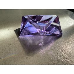 POSACENERE SVUOTATASCHE CRISTALLO ALESSANDRITE Vaclav Hanus PURPLE ASHTRAY '50