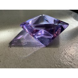 POSACENERE SVUOTATASCHE CRISTALLO ALESSANDRITE Vaclav Hanus PURPLE ASHTRAY '50