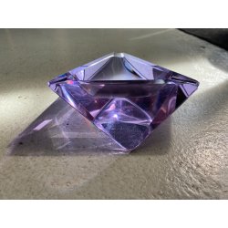 POSACENERE SVUOTATASCHE CRISTALLO ALESSANDRITE Vaclav Hanus PURPLE ASHTRAY '50