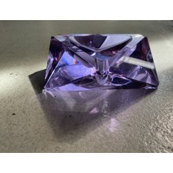 POSACENERE SVUOTATASCHE CRISTALLO ALESSANDRITE Vaclav Hanus PURPLE ASHTRAY '50