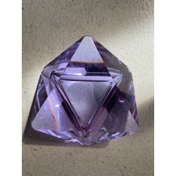 POSACENERE SVUOTATASCHE CRISTALLO ALESSANDRITE Vaclav Hanus PURPLE ASHTRAY '50