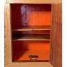 ANTICA CASSAFORTE FORZIERE BUGNATA FERRO BATTUTO BORCHIATO 1800 LEGNO SECRETAIRE