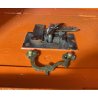 ANTICA CASSAFORTE FORZIERE BUGNATA FERRO BATTUTO BORCHIATO 1800 LEGNO SECRETAIRE