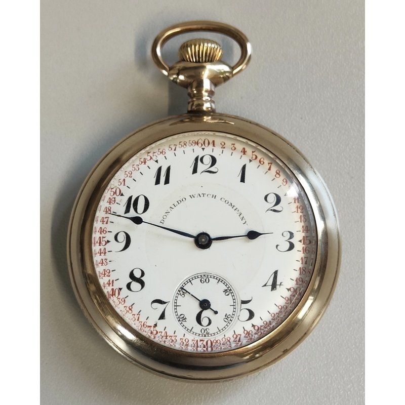 ANTICO OROLOGIO TASCA DORATO epoca 800 Numa Fréchelin 18s DONALDO WATCH Swiss F.