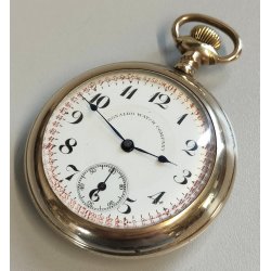 ANTICO OROLOGIO TASCA DORATO epoca 800 Numa Fréchelin 18s DONALDO WATCH Swiss F.