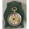 ANTICO OROLOGIO TASCA ARGENTATO epoca 800 DECORO LIBERTY Movimento tipo Roskopf