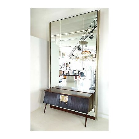 GRANDE SPECCHIERA DESIGN OSVALDO BORSANI RETROILLUMINATA SPECCHIO MIRROR PHONOLA