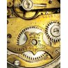 ANTICO OROLOGIO TASCA ARGENTATO epoca 800 DECORO LIBERTY Movimento tipo Roskopf