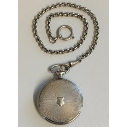 OROLOGIO TASCA FULL HUNTER Perseo Ferrovie ANNI 70 catena Railroad POCKET WATCH