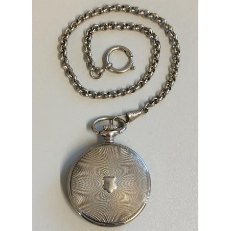 OROLOGIO TASCA FULL HUNTER Perseo Ferrovie ANNI 70 catena Railroad POCKET WATCH