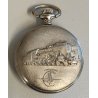 OROLOGIO TASCA FULL HUNTER Perseo Ferrovie ANNI 70 catena Railroad POCKET WATCH