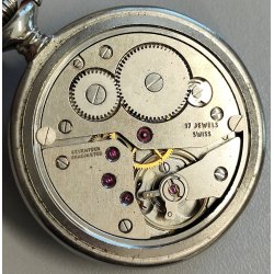 OROLOGIO TASCA FULL HUNTER Perseo Ferrovie ANNI 70 catena Railroad POCKET WATCH