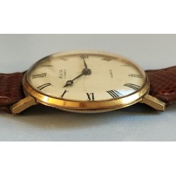 OROLOGIO POLSO DORATO Avia INCABLOC anni 60 cal. P320 PESEUX Vintage Wrist Watch
