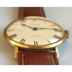 OROLOGIO POLSO DORATO Avia INCABLOC anni 60 cal. P320 PESEUX Vintage Wrist Watch