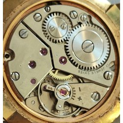 OROLOGIO POLSO DORATO Avia INCABLOC anni 60 cal. P320 PESEUX Vintage Wrist Watch