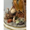 GRANDE GRUPPO SCULTOREO Boccaccio Decameron PORCELLANA CAPODIMONTE Michele H38cm