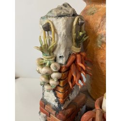 GRANDE GRUPPO SCULTOREO Boccaccio Decameron PORCELLANA CAPODIMONTE Michele H38cm