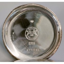 ANTICO OROLOGIO TASCA Longines EFCo ARGENTO 800 cal. 19.75N anni 30 POCKET WATCH