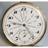 ANTICO OROLOGIO TASCA Omega Worldtime ARGENTO 800 cal 40.6L anni 30 POCKET WATCH
