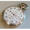 ANTICO OROLOGIO TASCA Omega Worldtime ARGENTO 800 cal 40.6L anni 30 POCKET WATCH