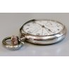 ANTICO OROLOGIO TASCA Omega Worldtime ARGENTO 800 cal 40.6L anni 30 POCKET WATCH
