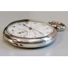 ANTICO OROLOGIO TASCA Omega Worldtime ARGENTO 800 cal 40.6L anni 30 POCKET WATCH