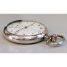 ANTICO OROLOGIO TASCA Omega Worldtime ARGENTO 800 cal 40.6L anni 30 POCKET WATCH