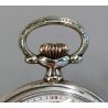 ANTICO OROLOGIO TASCA Omega Worldtime ARGENTO 800 cal 40.6L anni 30 POCKET WATCH