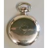 ANTICO OROLOGIO TASCA Omega Worldtime ARGENTO 800 cal 40.6L anni 30 POCKET WATCH