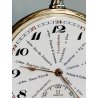 ANTICO OROLOGIO TASCA Omega Worldtime ARGENTO 800 cal 40.6L anni 30 POCKET WATCH