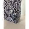 VASO SOLIFLORE PORCELLANA CINESE GUSCIO D'UOVO MOTIVO FIORI UCCELLI H 24,5cm '50