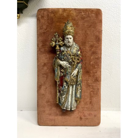 RARA CERAMICA BASSORILIEVO PROF. Eugenio Pattarino San Pietro WALL PLAQUE H36cm