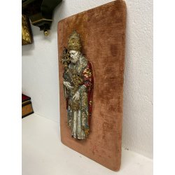 RARA CERAMICA BASSORILIEVO PROF. Eugenio Pattarino San Pietro WALL PLAQUE H36cm