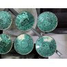 servizio CAFFE CERAMICA ESTE C.E. disegno MALACHITE VERDE 8 tazzine+8 piattini
