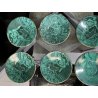 servizio CAFFE CERAMICA ESTE C.E. disegno MALACHITE VERDE 8 tazzine+8 piattini