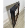 ANTICA CORNICE GUILLOCHE EPOCA 800 LEGNO SCOLPITO EBANIZZATO RADICA NOCE 72X62CM