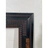 ANTICA CORNICE GUILLOCHE EPOCA 800 LEGNO EBANIZZATO SCOLPITO RADICA NOCE 72X62CM