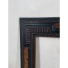 ANTICA CORNICE GUILLOCHE EPOCA 800 LEGNO EBANIZZATO SCOLPITO RADICA NOCE 72X62CM