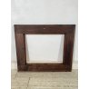 ANTICA CORNICE GUILLOCHE EPOCA 800 LEGNO EBANIZZATO SCOLPITO RADICA NOCE 72X62CM