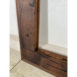 ANTICA CORNICE GUILLOCHE EPOCA 800 LEGNO EBANIZZATO SCOLPITO RADICA NOCE 72X62CM