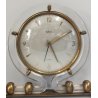 ANTICO OROLOGIO TAVOLO Déco ITALORA anni 50 OTTONE DORATO LUCITE Sveglia CLOCK