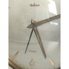 ANTICO OROLOGIO TAVOLO Déco ITALORA anni 50 OTTONE DORATO LUCITE Sveglia CLOCK