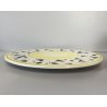 PIATTO DECORATIVO CERAMICA Alfa Ceramica SESTO FIORENTINO DECORO GRAFICO ø 32 cm