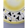 PIATTO DECORATIVO CERAMICA Alfa Ceramica SESTO FIORENTINO DECORO GRAFICO ø 32 cm